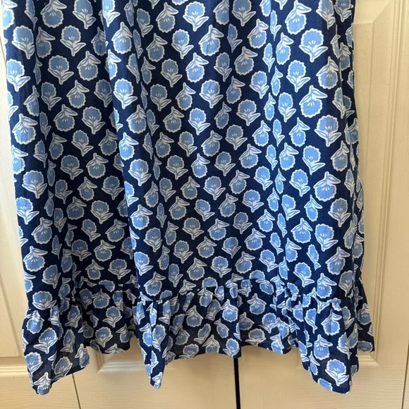 J. Crew Smocked Midi Dress Puff Sleeves Floral Print Womens Size XL - Picture 7 of 13